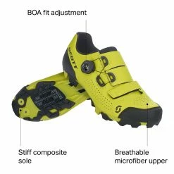 Scott MTB Team Boa Cycling Shoe Men's -Scott Online Store YELBLA D3